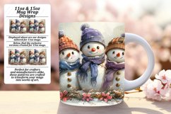 Gingerbread Pattern Mug Wrap 11oz/15oz Holiday Art Product Image 1