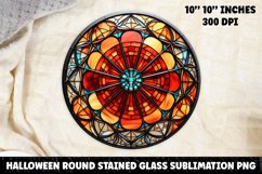 Halloween Stained Glass Sublimation PNG | Skull | Ghost Product Image 1