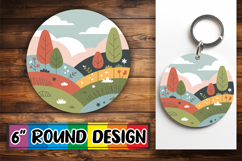 Playful Car Coasters Sublimation PNG, Spring Product Image 1