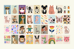 Colorful Kids Wall Art Nursery Cute Printable Posters Product Image 9