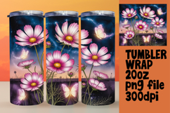 Sublimation-Ready Graphics for 20oz Tumbler , Flowers Product Image 1