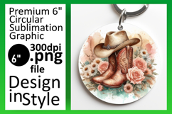 Beautiful Circle PNG for Sublimation , Western Product Image 1