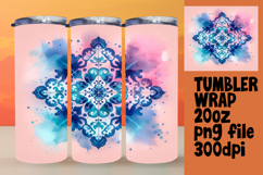 Sublimation Excellence for 20oz Tumbler , Watercolor Patter Product Image 1