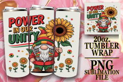 Radiant Thoughts 20oz tumbler wrap, Juneteenth Product Image 1