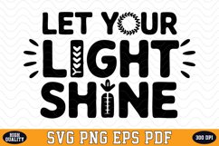 Let your Light Shine SVG | Quotes | SVG Cut files Product Image 1