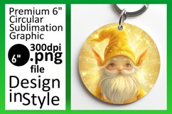 Cozy Quarters: Gnome Round Design Watercolor Product Image 1