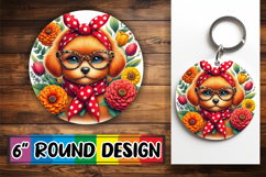 Cheerful Circle Car Coasters PNG, Cute Animals Product Image 1