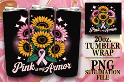 PLAYFUL DREAMS 20oz TUMBLER WRAP, Breast Cancer Product Image 1