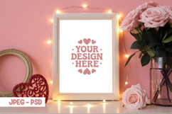 Valentine Wall Frame PSD JPEG Mockup Product Image 1