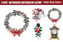 Cute Nutcracker Watercolor Clipart PNG Product Image 1