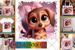 Cheerful TSHIRT PNG Gift Ideas, 3D Dog Product Image 1