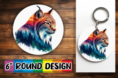 Sweet Circle Car Coaster PNG, Animals Art Product Image 1