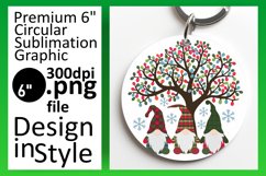 Vibrant Round Design Coaster Artwork , Gnomes Product Image 1