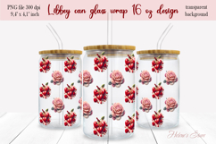 Valentines crochet pattern Libbey Can Glass Wrap 16oz design Product Image 2