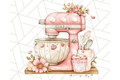 Cottagecore Kitchen Clipart, Vintage Country Floral Kitchen Product Image 4