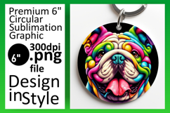 Unique Circle PNG for Sublimation , Dog Product Image 1