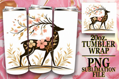 JOYFUL NIGHTS 20oz TUMBLER WRAP, Flower Animals Product Image 1