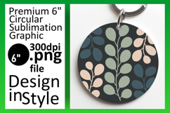 Bright Round Design Car Coaster , Flowers Product Image 1