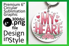 Bright Circle Design for Sublimation , Valentines Product Image 1