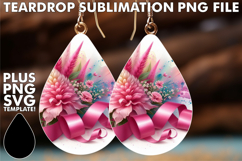 Playful Teardrop Earrings Designs, Flowers Product Image 1