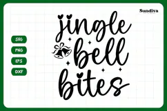 Christmas Treat Bag Quote SVG | Jingle Bell Bites Product Image 3