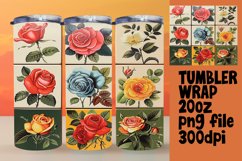 Exquisite Flower Fun 20oz Tumbler Wraps - Sublime Designs Product Image 1