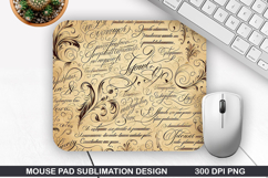 Vintage Mouse Pad Sublimation PNG Design - Mouse Pad PNG Product Image 1