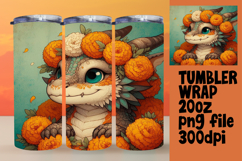 20oz Tumbler Design for Sublimation , Dragon Product Image 1