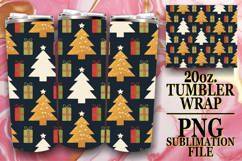 Joyful Nights 20oz tumbler wrap, Christmas Product Image 1
