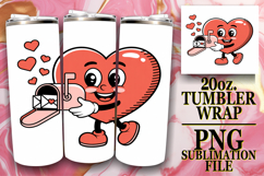 PRESENT OF ADVENTURE 20oz TUMBLER WRAP, Valenines Heart Product Image 1