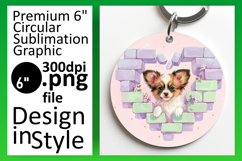 Lovely Circle Design Car Coaster PNG , Cute Dog Product Image 1