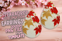 Bright Teardrop Earrings Design for Creative Use , 3D Flower Product Image 1