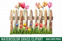 Watercolor Grass Clipart Product Image 1