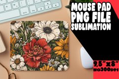 Vintage Floral Sublimation Mouse Pad Design Product Image 1