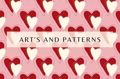Funky Valentine seamless patterns bundle Product Image 22
