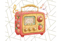 Strawberry Red Lemon Yellow Summer Clipart PNG, Summer Icons Product Image 4