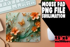 Premium Marble Flower 3D Mouse Pad Product Image 1