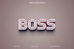 Boss PSD 3d psd text effect style editable Product Image 1