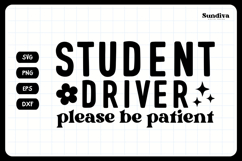 Funny Car Sticker Saying | Vehicle Decal - Please Be Patient Product Image 3