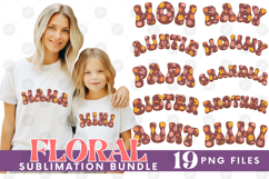 Family Mama Dad Sublimation Bundle Mother&#039;s Father&#039;s Day Set Product Image 1