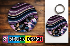 Sweet Circle Car Coaster PNG, Pattern Product Image 1