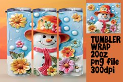 Tropical Twist: Sunny Snowman Sublimation Product Image 1