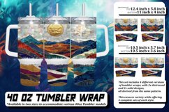 Glittery Tulip Terrace Tumbler Wrap: Spring Sublimation Product Image 1