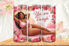 Black Girl Magic Black Woman Positive mind 20oz Tumbler wrap Product Image 1