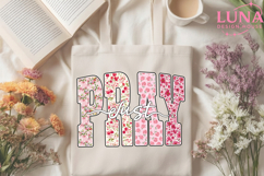 Christian Png, JUST PRAY Png Floral Christian Png Product Image 5