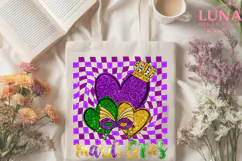 Mardi Gras Carnival PNG, Coquette Bow, Mardi Gras Y’all Png Product Image 5