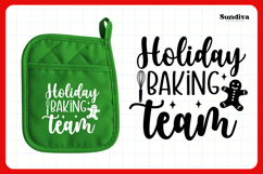 Christmas Pot Holder Quote SVG | Holiday Baking Team Product Image 3