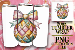 Cheerful days 20oz tumbler wrap, Easter Egg Product Image 1