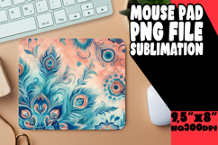 BLISSFUL DESK PAD ARTISTIC PNG, Watercolor Patter Product Image 1