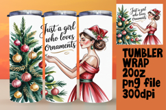 LUSH 20oz Tumbler Artwork for DIY , Just A Girl Product Image 1